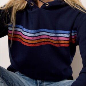 Evereve Jordyn Stripe Hoodie, Size Small